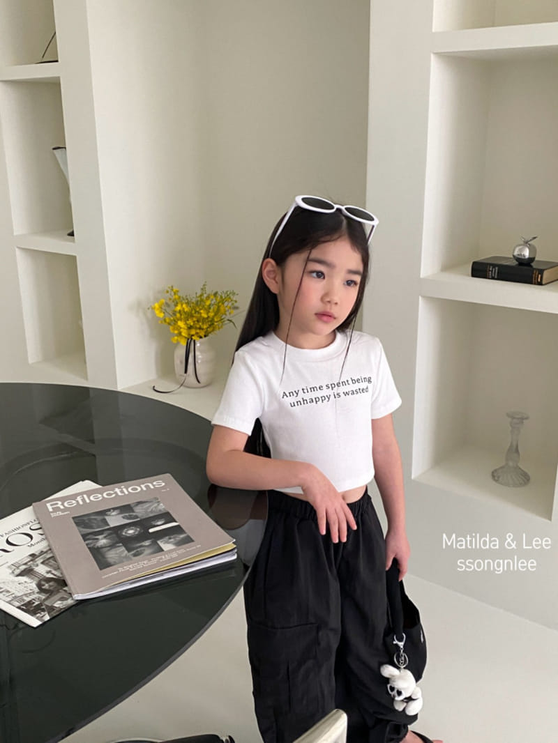 Matilda & Lee - Korean Children Fashion - #kidzfashiontrend - Any Time Crop Tee - 5