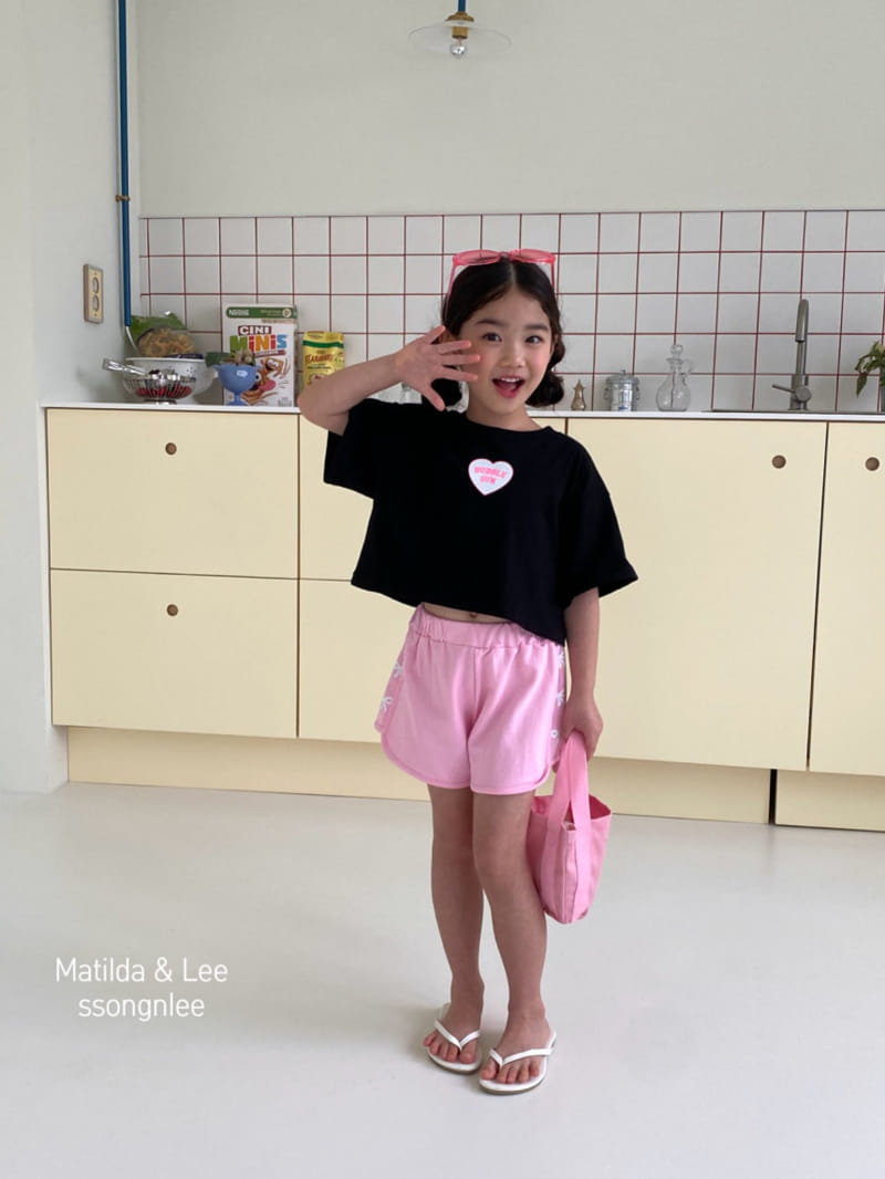 Matilda & Lee - Korean Children Fashion - #kidzfashiontrend - Bubble Heart Crop Tee - 10