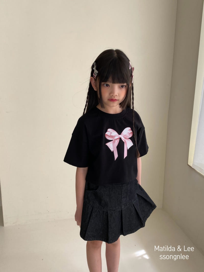 Matilda & Lee - Korean Children Fashion - #kidzfashiontrend - Ribbon Jensa Crop Tee - 8