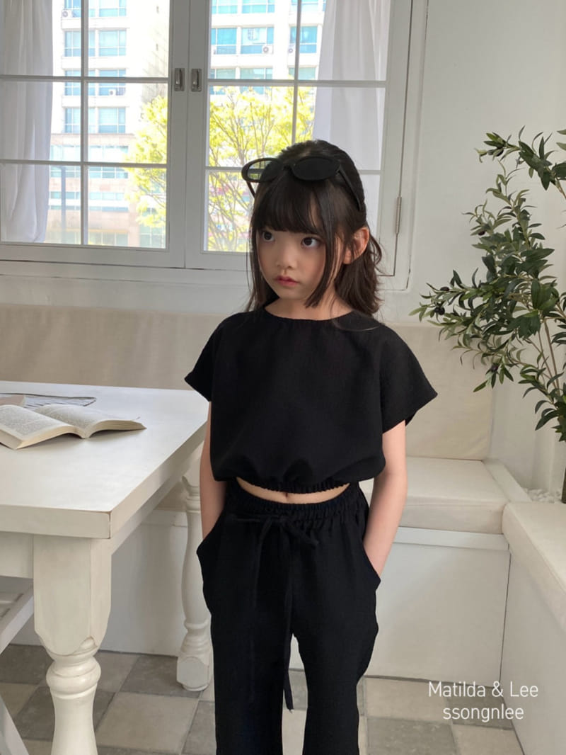 Matilda & Lee - Korean Children Fashion - #littlefashionista - L Wide Pants Top Bottom Set - 9