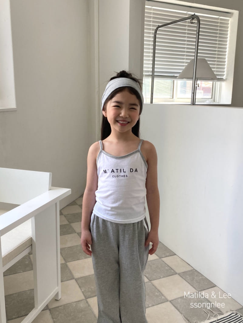 Matilda & Lee - Korean Children Fashion - #littlefashionista - Matilda Piping Sleeveless Top Bottom Set - 7