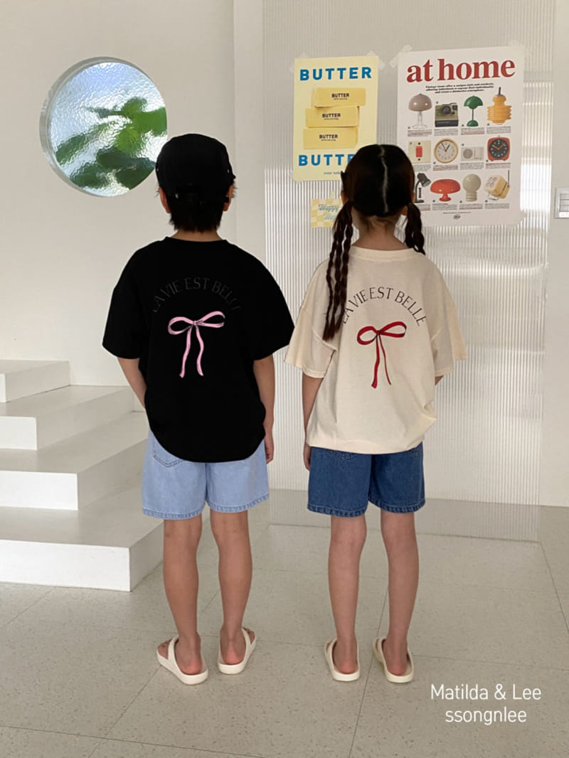 Matilda & Lee - Korean Children Fashion - #littlefashionista - Lavie Ribbon Tee - 7