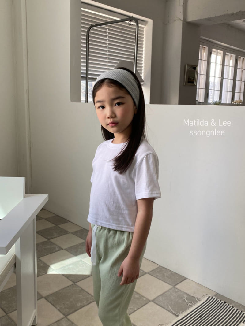 Matilda & Lee - Korean Children Fashion - #littlefashionista - Rib Label Pants - 8