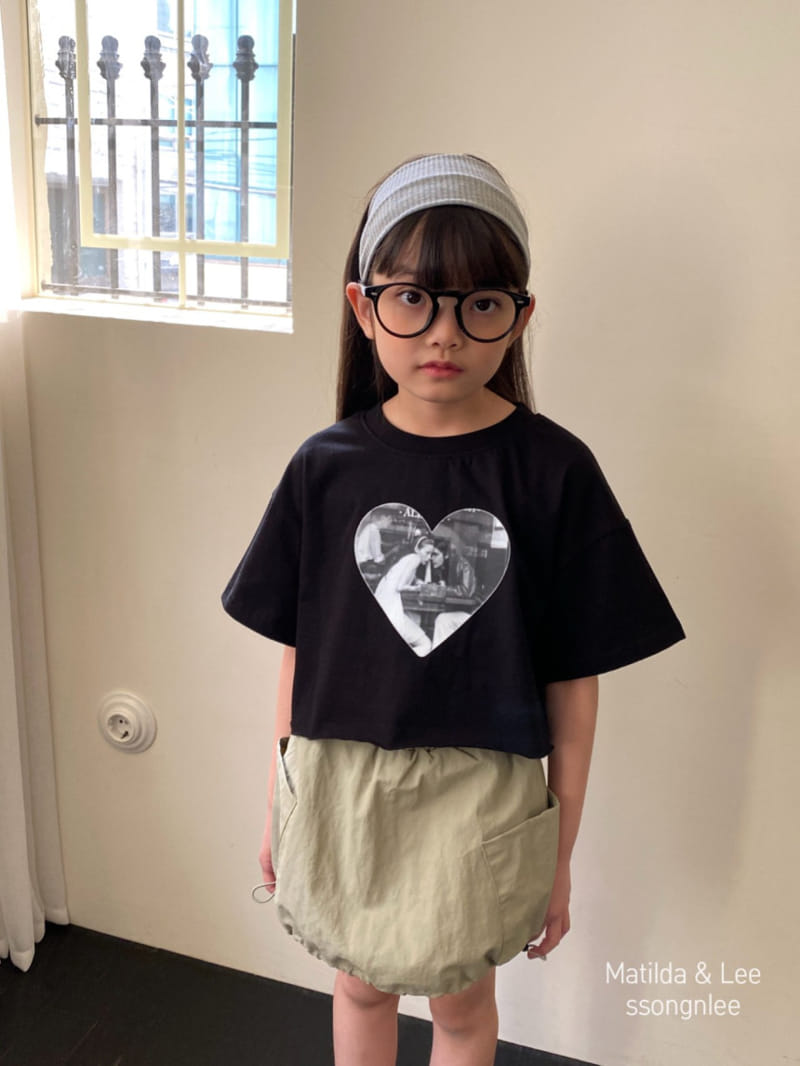 Matilda & Lee - Korean Children Fashion - #littlefashionista - Heart Crop Tee