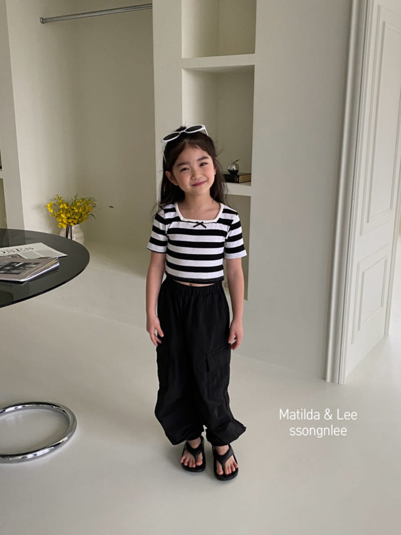 Matilda & Lee - Korean Children Fashion - #littlefashionista - ST Crop Rib Tee - 3