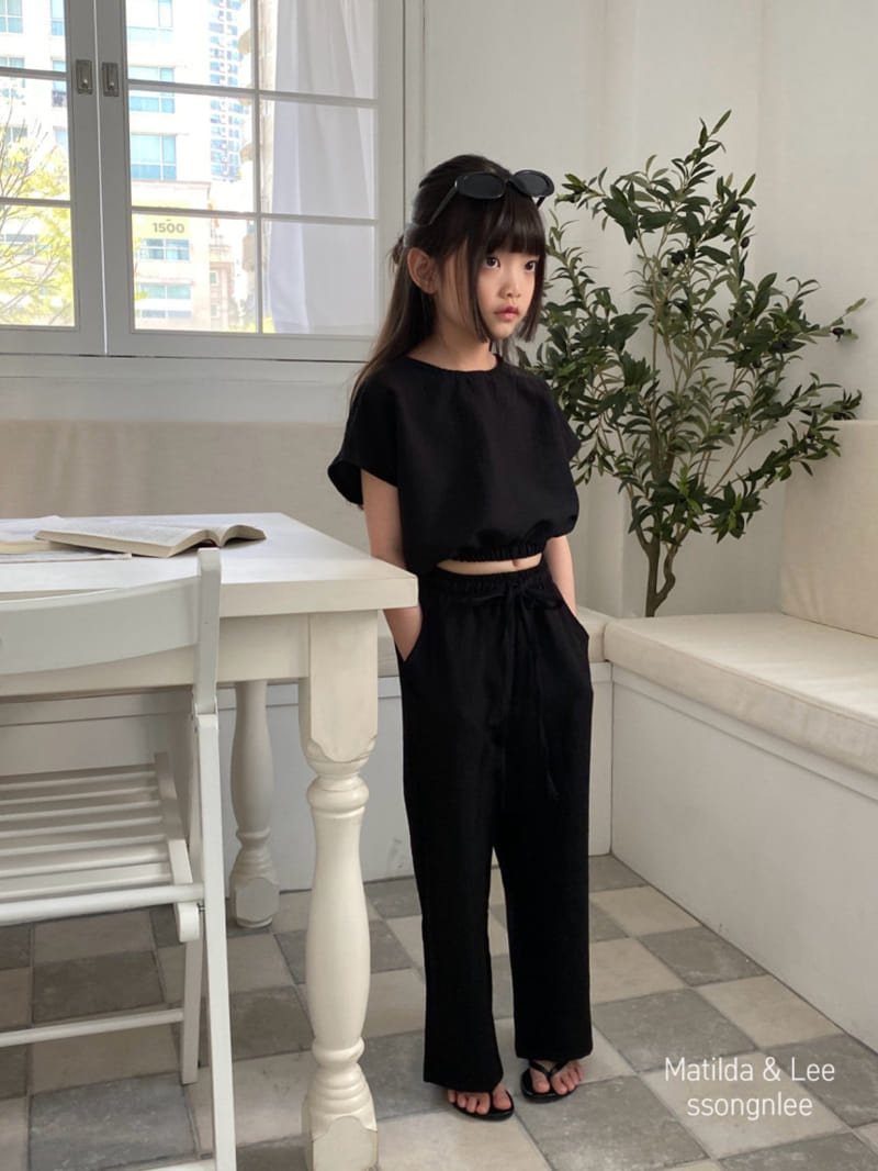 Matilda & Lee - Korean Children Fashion - #magicofchildhood - L Wide Pants Top Bottom Set - 10