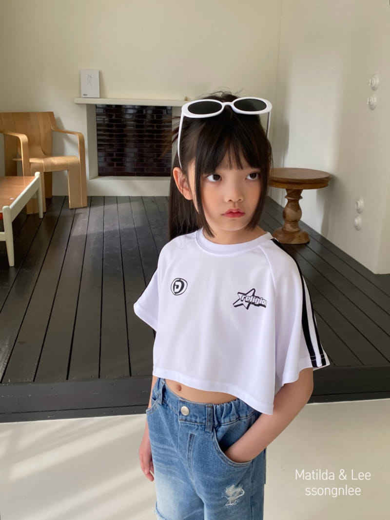 Matilda & Lee - Korean Children Fashion - #magicofchildhood - Mesh Tape Crop Tee