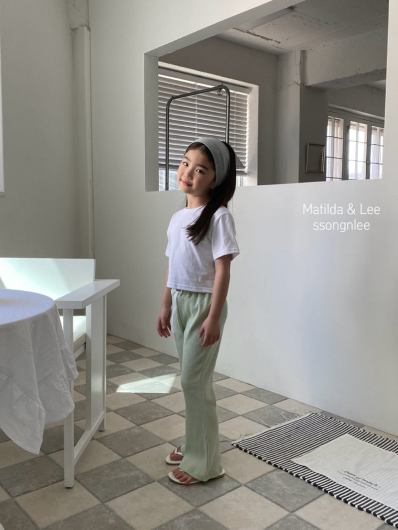 Matilda & Lee - Korean Children Fashion - #magicofchildhood - Rib Label Pants - 9