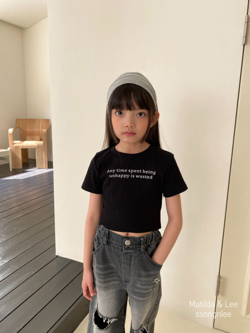 Matilda & Lee - Korean Children Fashion - #magicofchildhood - Any Time Crop Tee - 8