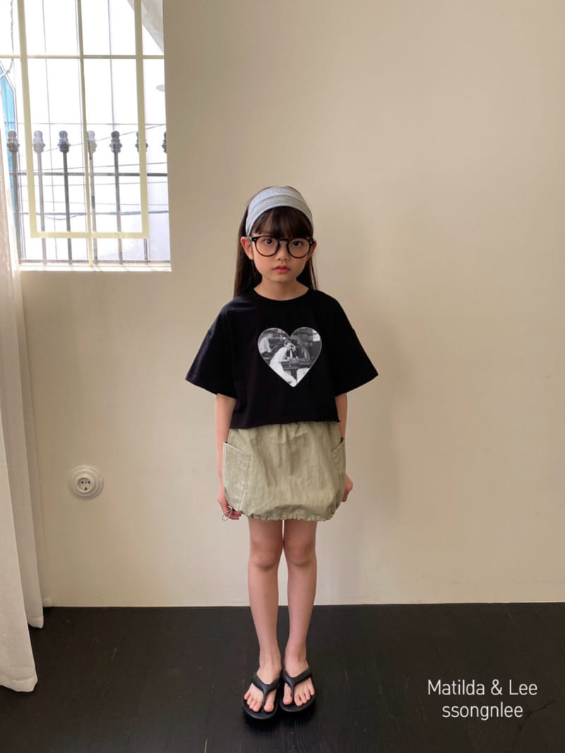 Matilda & Lee - Korean Children Fashion - #magicofchildhood - Heart Crop Tee - 2