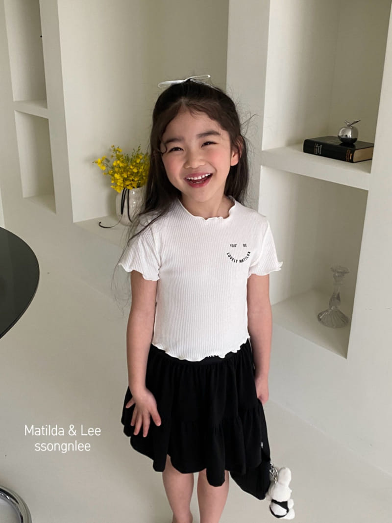 Matilda & Lee - Korean Children Fashion - #minifashionista - Lovely Rib Tee - 3