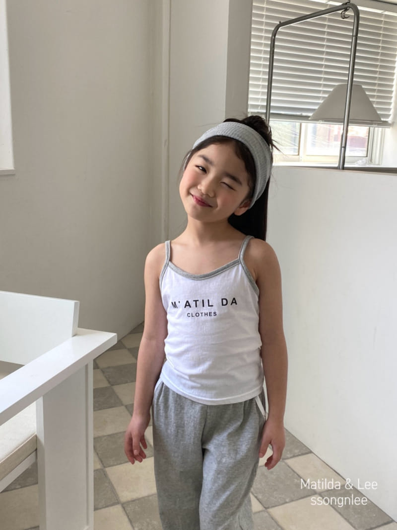 Matilda & Lee - Korean Children Fashion - #minifashionista - Matilda Piping Sleeveless Top Bottom Set - 9