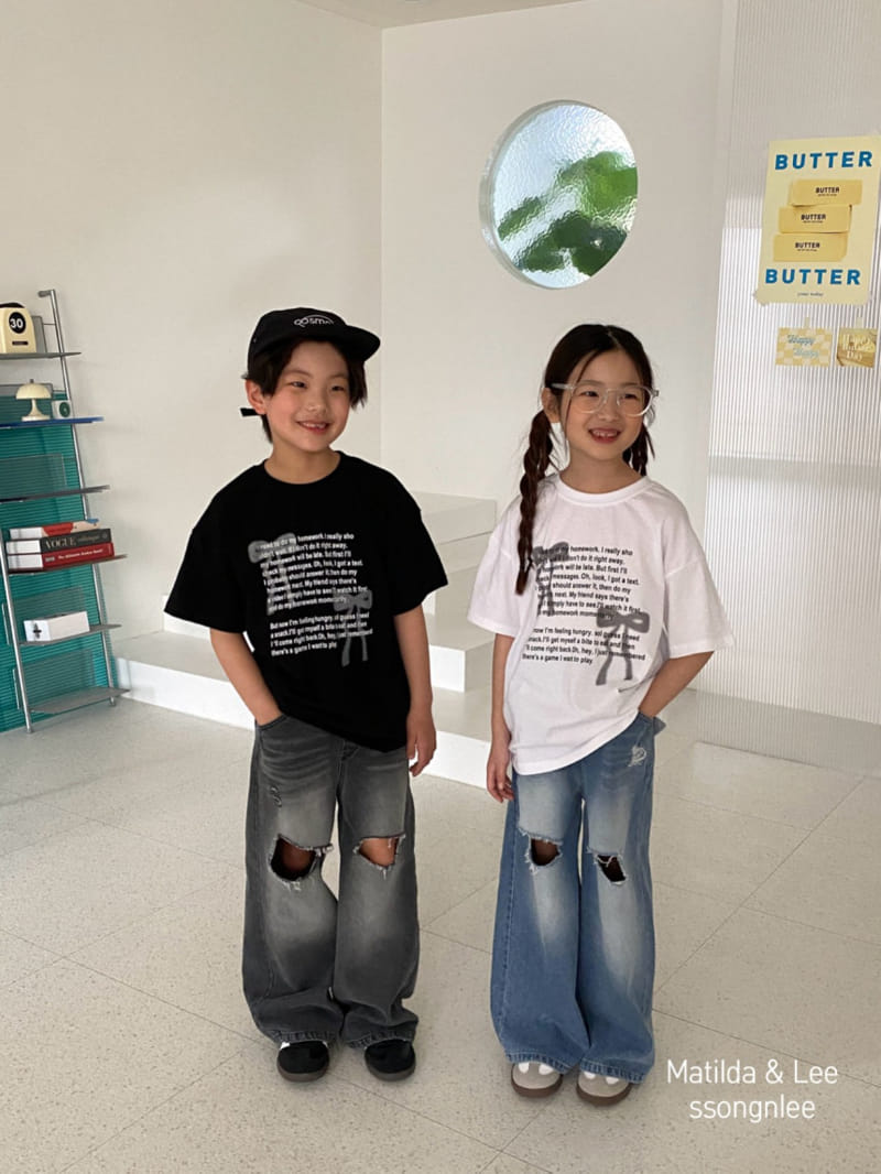 Matilda & Lee - Korean Children Fashion - #minifashionista - Ribbon Spray Tee - 5