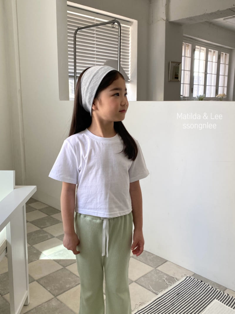 Matilda & Lee - Korean Children Fashion - #minifashionista - Rib Label Pants - 10