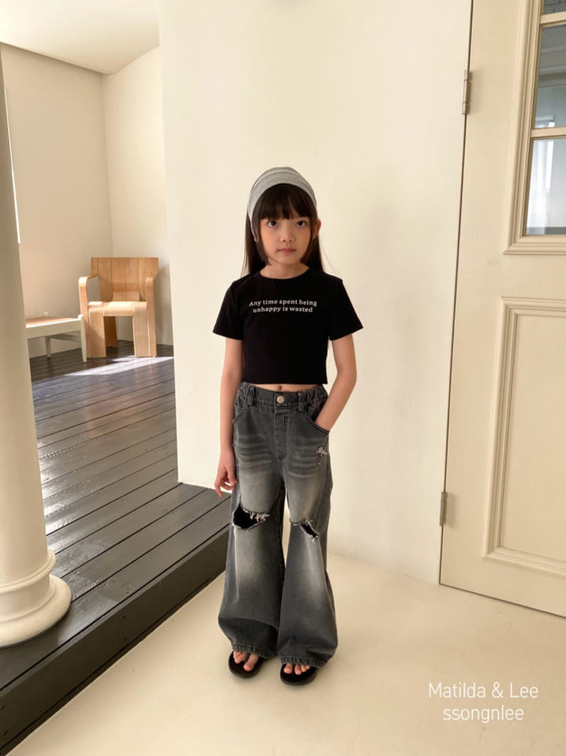 Matilda & Lee - Korean Children Fashion - #minifashionista - Any Time Crop Tee - 9