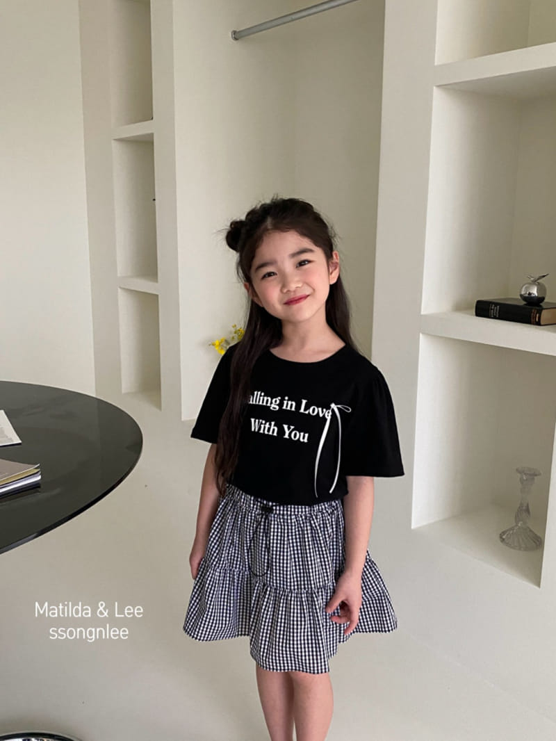 Matilda & Lee - Korean Children Fashion - #minifashionista - Love Ribbon Shirring Tee - 7