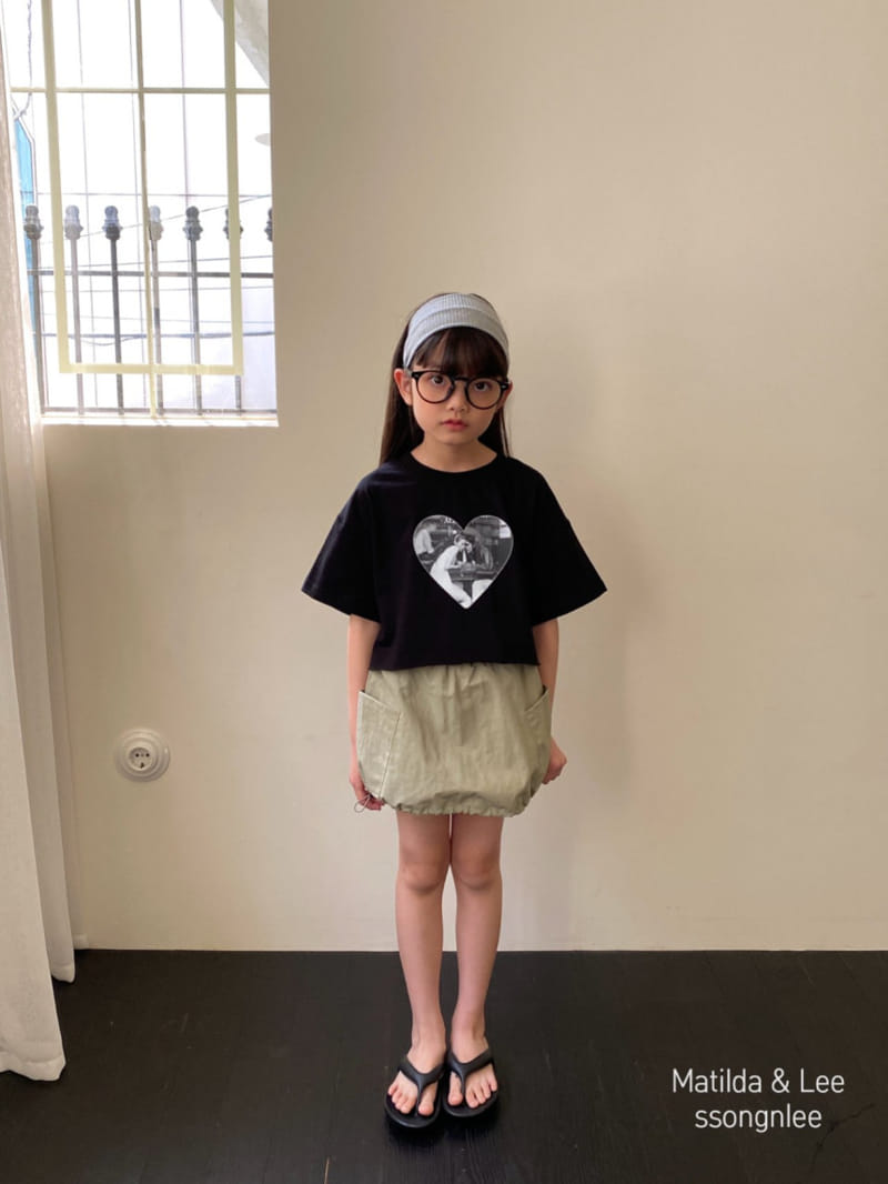 Matilda & Lee - Korean Children Fashion - #minifashionista - Heart Crop Tee - 3