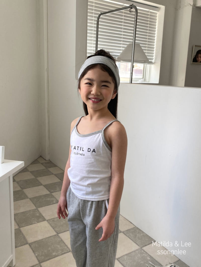 Matilda & Lee - Korean Children Fashion - #prettylittlegirls - Matilda Piping Sleeveless Top Bottom Set - 10