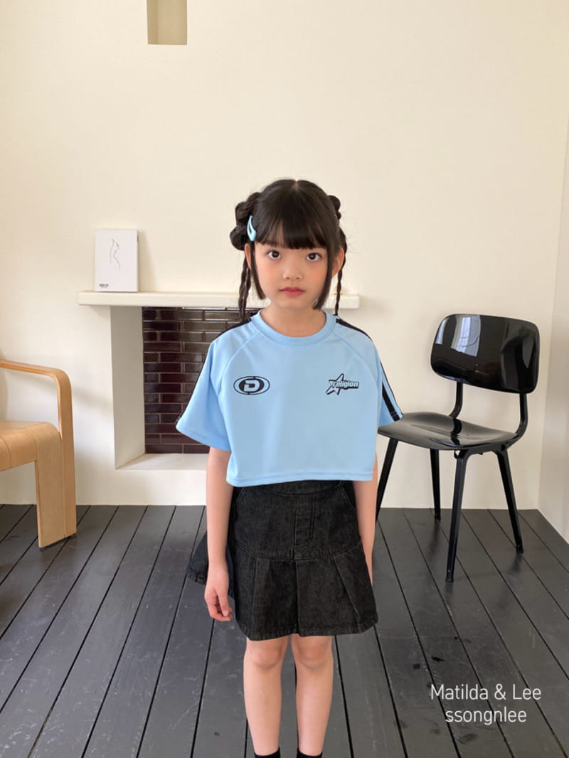 Matilda & Lee - Korean Children Fashion - #prettylittlegirls - Mesh Tape Crop Tee - 3