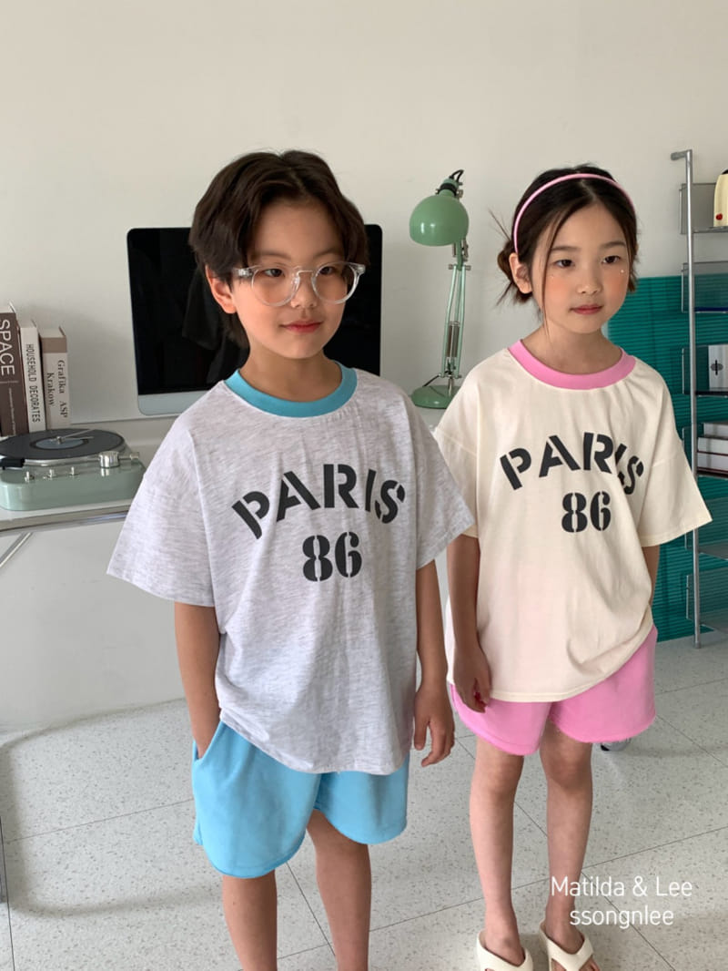 Matilda & Lee - Korean Children Fashion - #prettylittlegirls - Paris Color Tee - 11