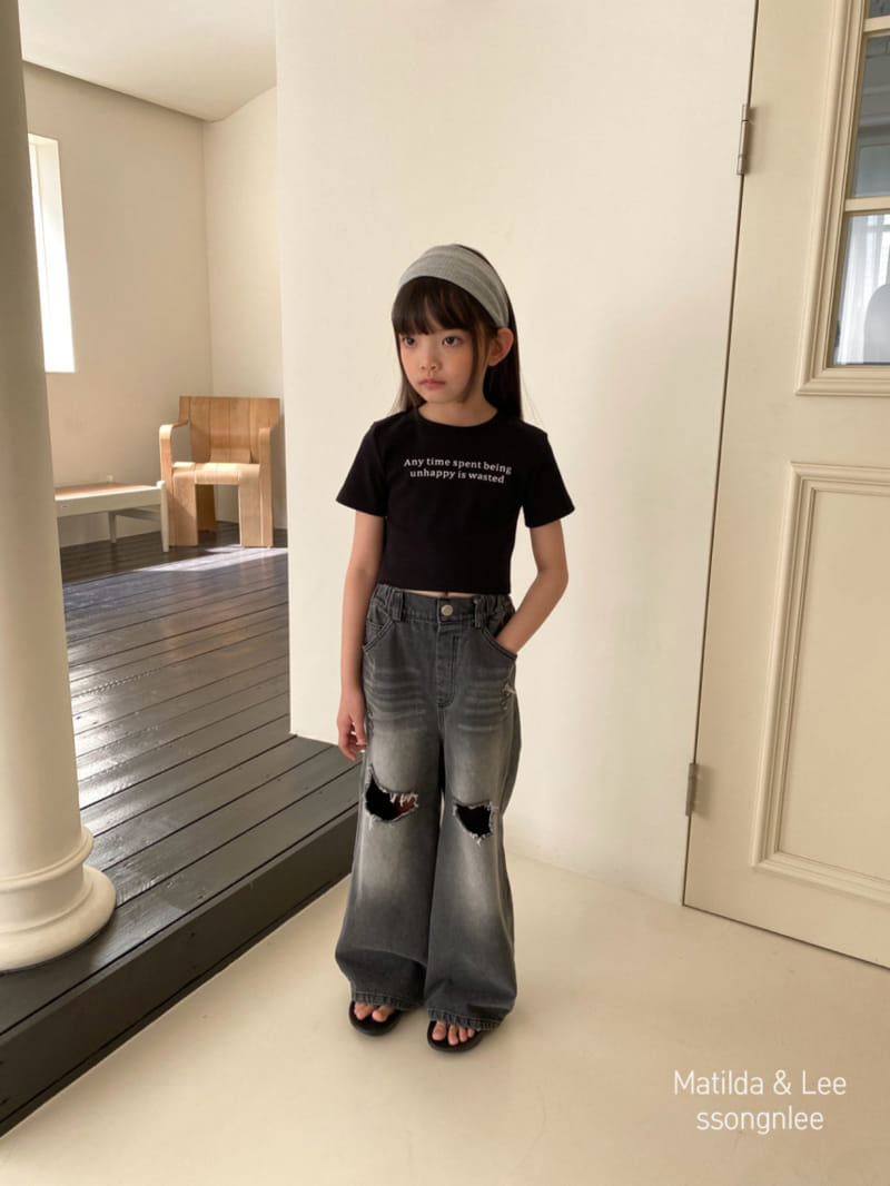 Matilda & Lee - Korean Children Fashion - #prettylittlegirls - Any Time Crop Tee - 10