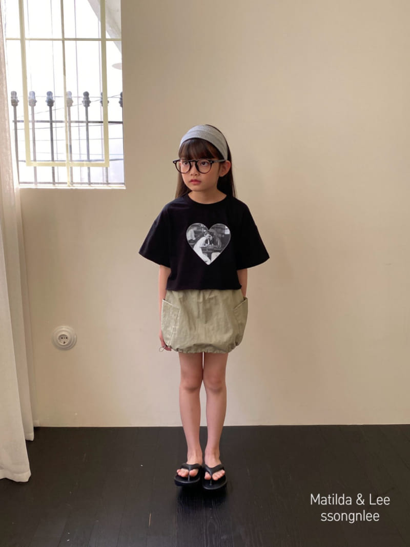 Matilda & Lee - Korean Children Fashion - #minifashionista - Heart Crop Tee - 4