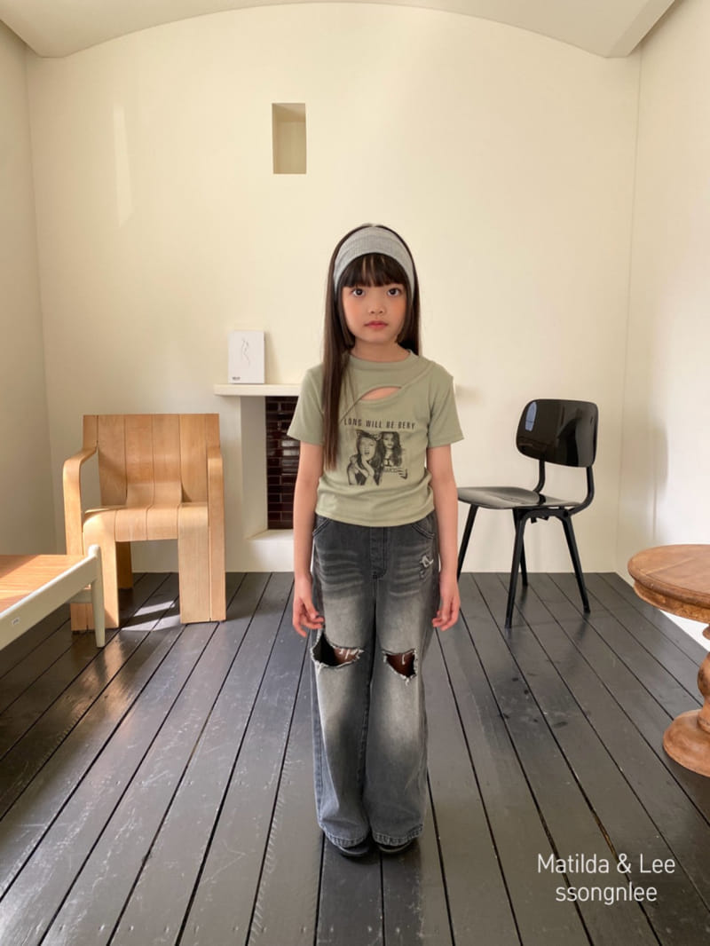 Matilda & Lee - Korean Children Fashion - #stylishchildhood - Unbalance Slit Tee - 11