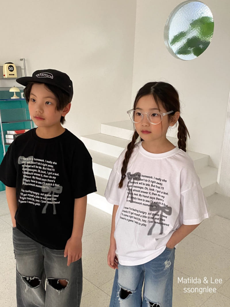 Matilda & Lee - Korean Children Fashion - #stylishchildhood - Ribbon Spray Tee - 9