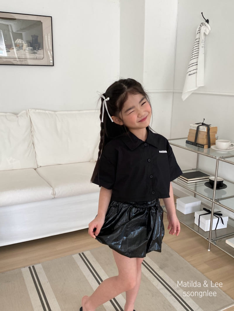 Matilda & Lee - Korean Children Fashion - #todddlerfashion - Matilda Crop Shirt - 6