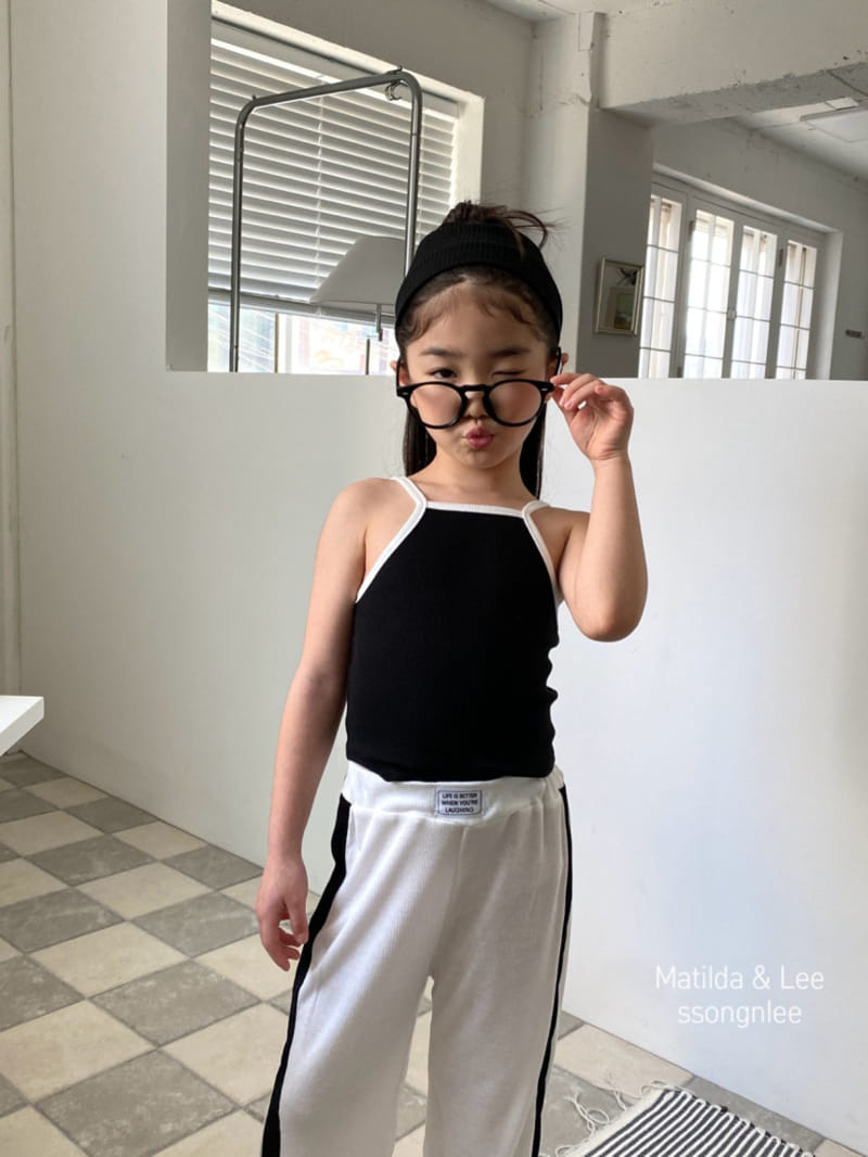 Matilda & Lee - Korean Children Fashion - #todddlerfashion - Label Rib Color Pants - 2