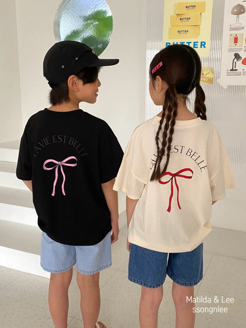 Matilda & Lee - Korean Children Fashion - #todddlerfashion - Lavie Ribbon Tee - 11