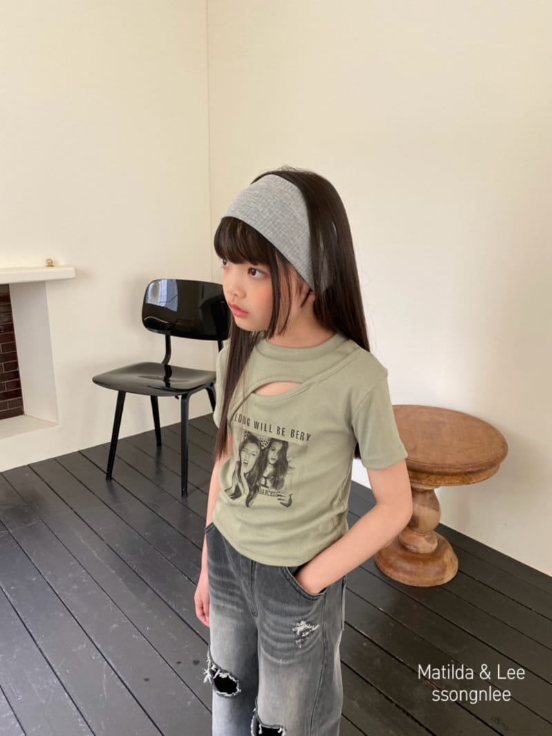 Matilda & Lee - Korean Children Fashion - #todddlerfashion - Unbalance Slit Tee - 9