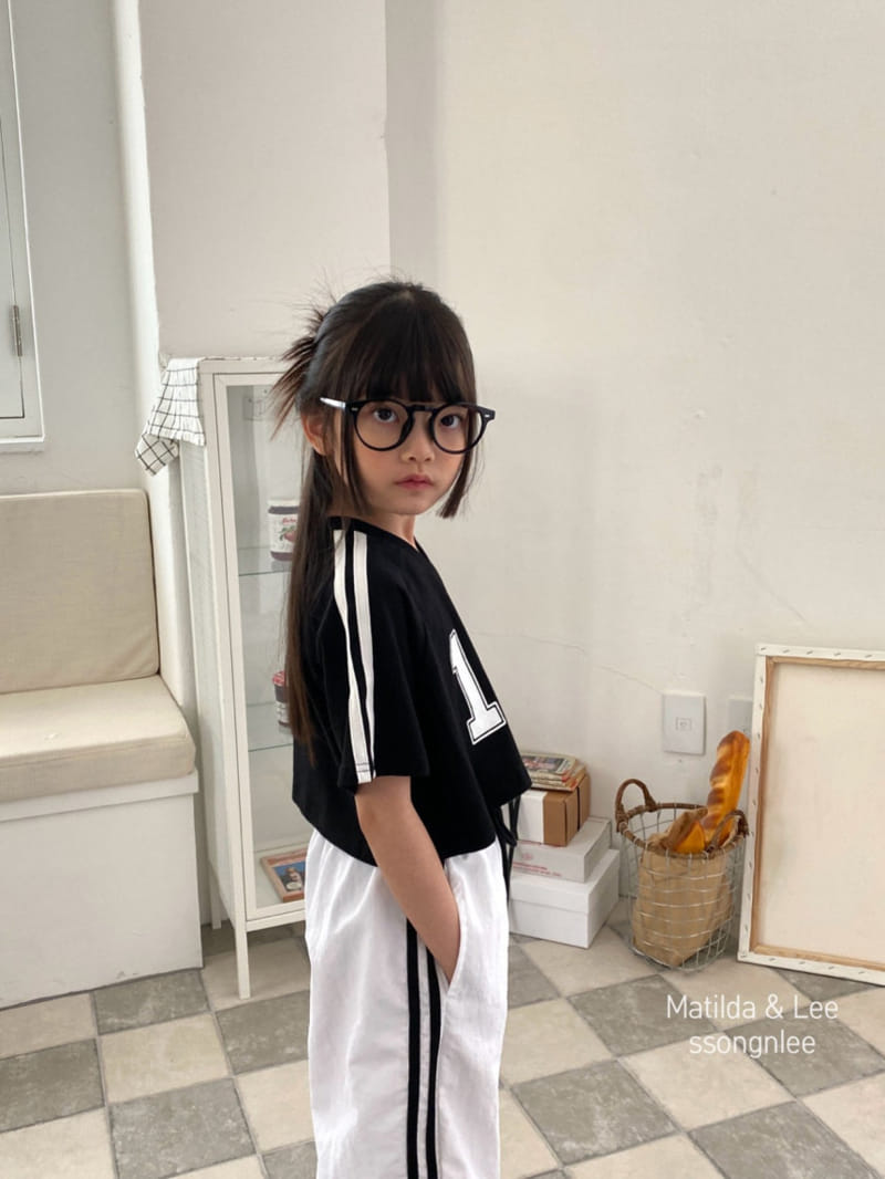 Matilda & Lee - Korean Children Fashion - #todddlerfashion - Two Line Crop Tee - 6