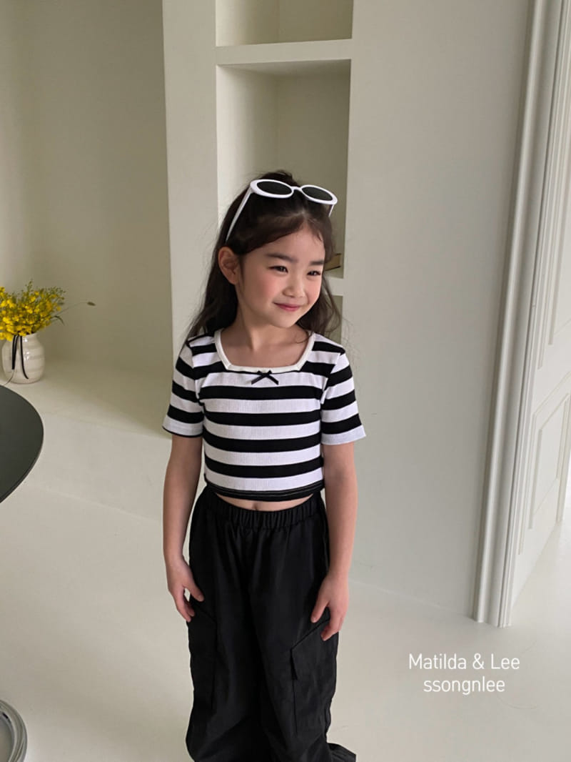 Matilda & Lee - Korean Children Fashion - #toddlerclothing - ST Crop Rib Tee - 8