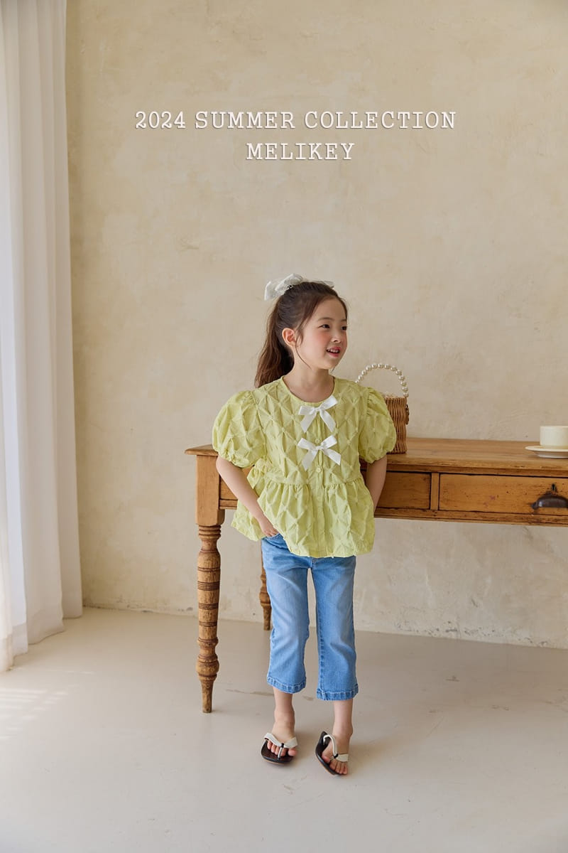 Melikey - Korean Children Fashion - #Kfashion4kids - Two Ribbon Blouse - 8