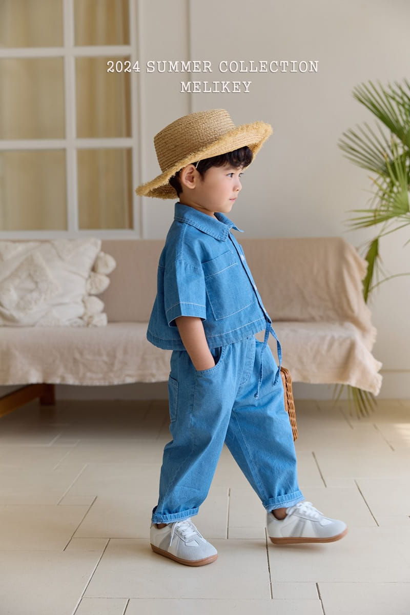 Melikey - Korean Children Fashion - #Kfashion4kids - Big Pocket String Shirt - 2