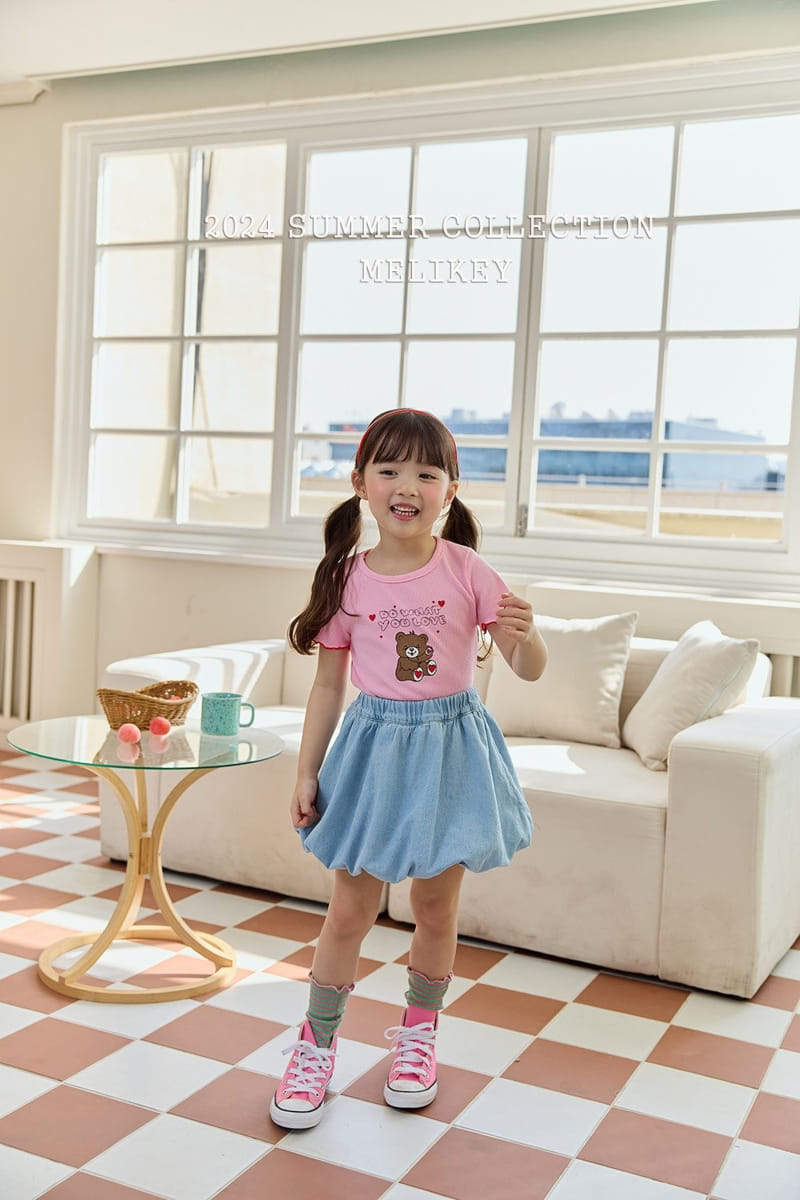 Melikey - Korean Children Fashion - #childofig - Denim Pumpkin Skirt - 9