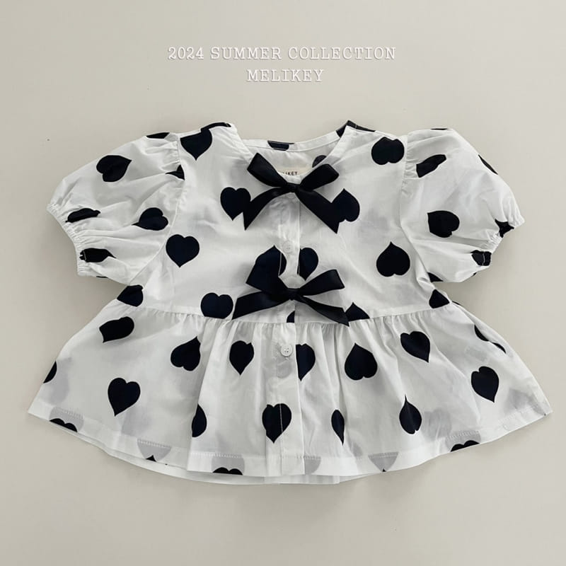 Melikey - Korean Children Fashion - #designkidswear - Two Ribbon Blouse - 2