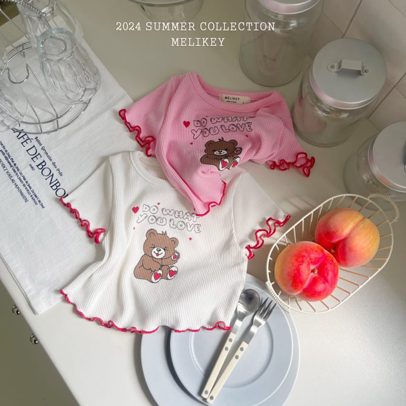 Melikey - Korean Children Fashion - #childrensboutique - Love Bear Tee - 4