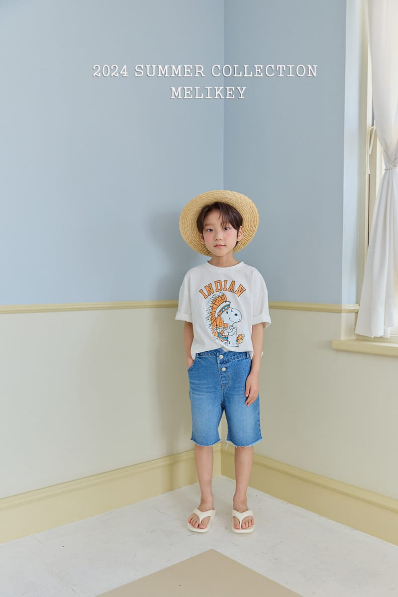 Melikey - Korean Children Fashion - #discoveringself - Unbalance Denim Shorts - 7