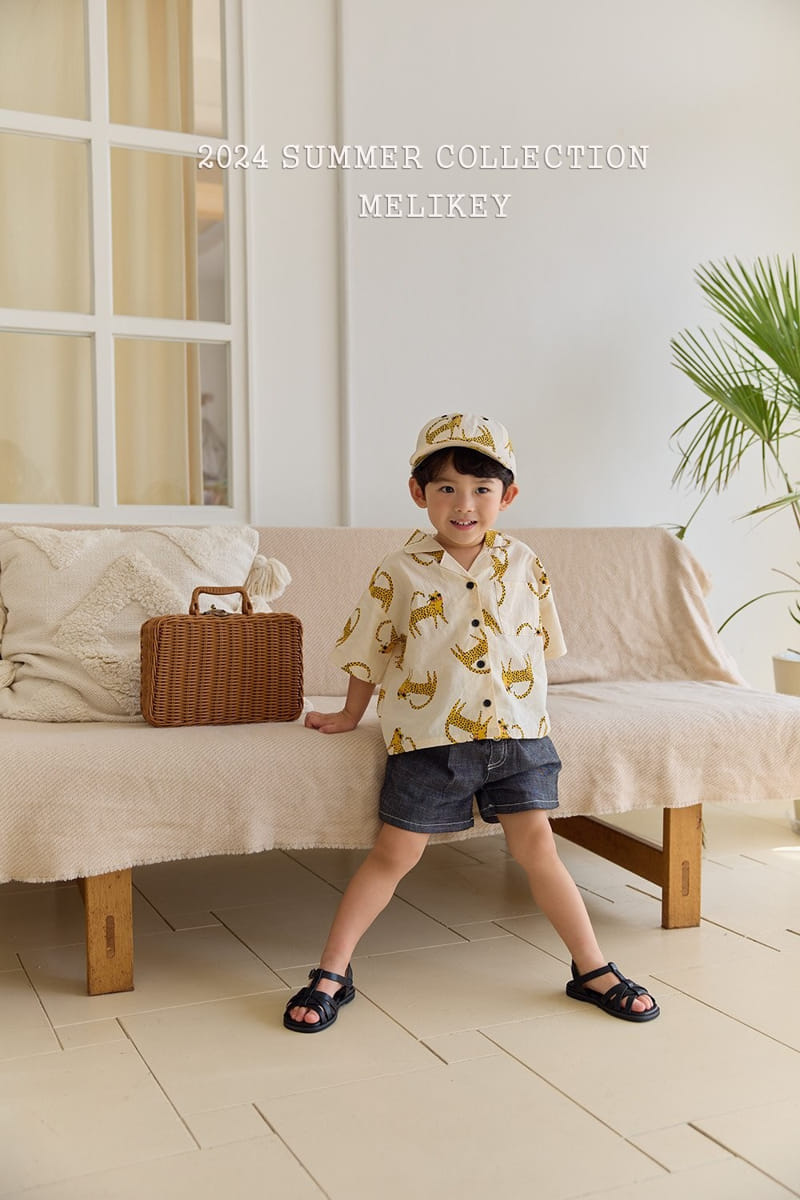 Melikey - Korean Children Fashion - #discoveringself - Cheetah Short Sleeve Shirt