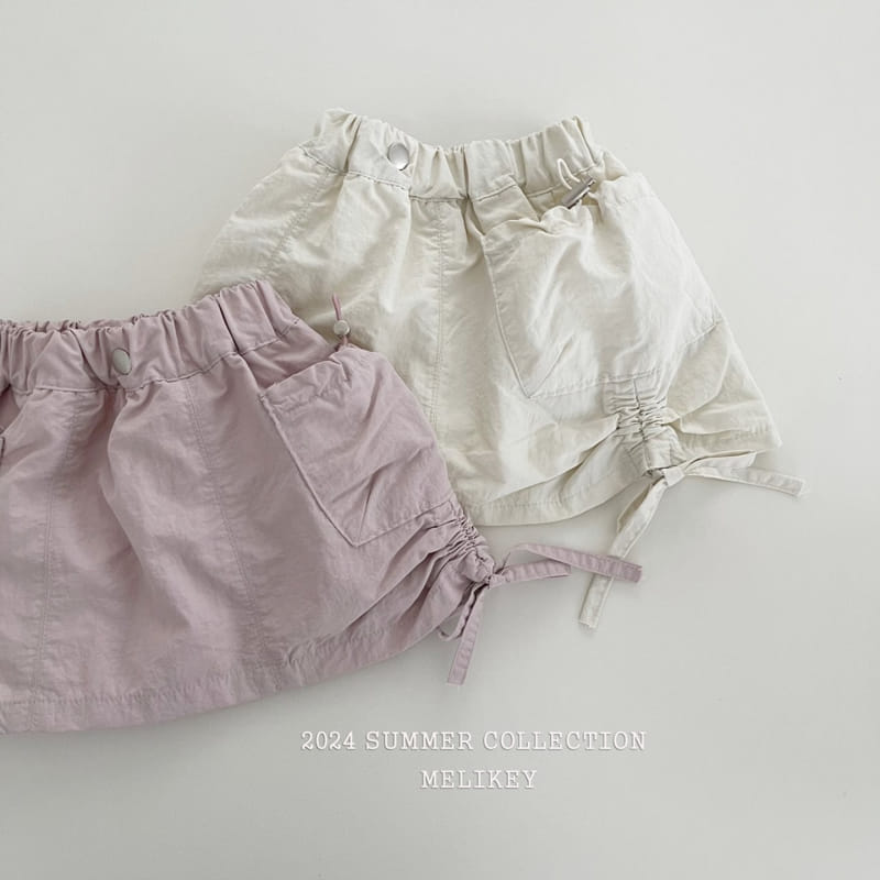 Melikey - Korean Children Fashion - #fashionkids - Crunch Ribbon Skirt - 3