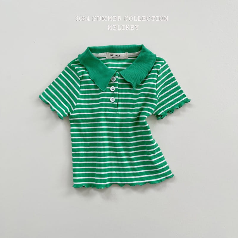 Melikey - Korean Children Fashion - #kidsstore - Pol Terry Collar Tee - 7