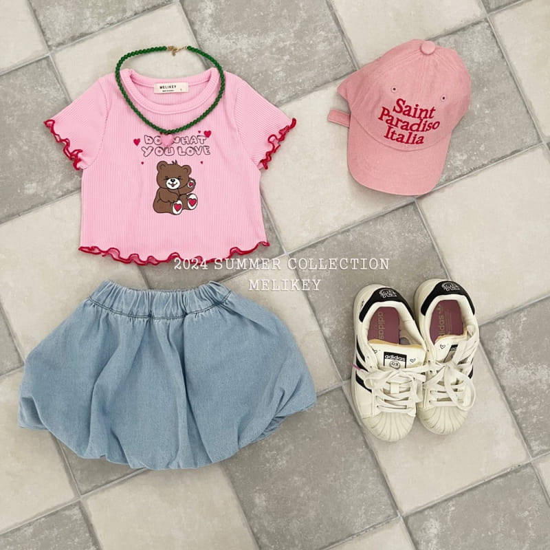 Melikey - Korean Children Fashion - #kidsstore - Love Bear Tee - 8