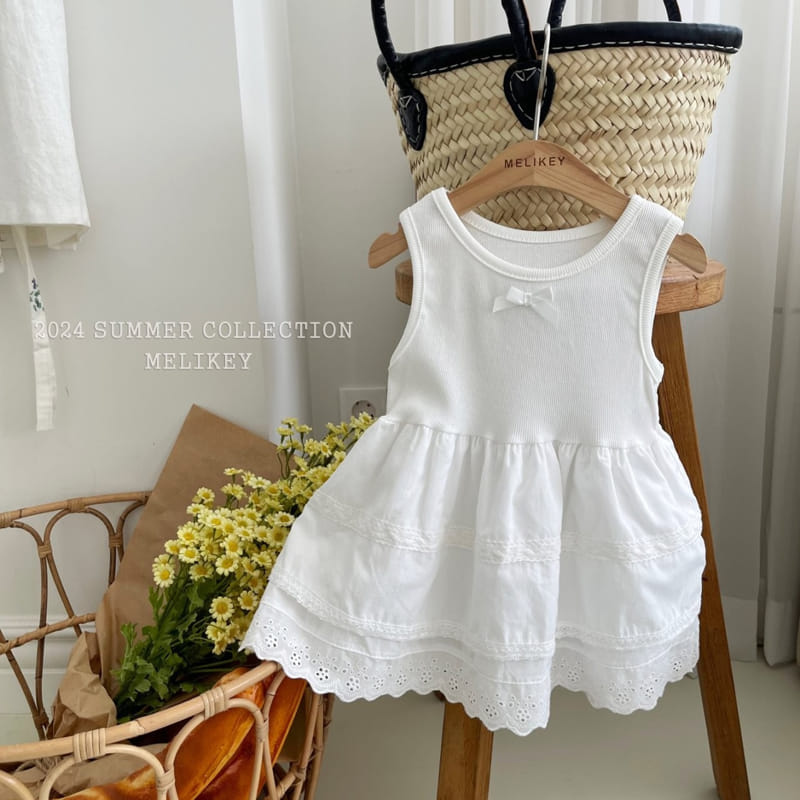 Melikey - Korean Children Fashion - #kidsstore - Sleeveless Kan Kan One-Piece