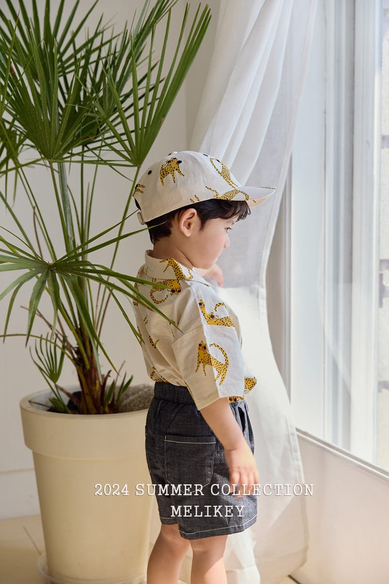 Melikey - Korean Children Fashion - #kidzfashiontrend - Cheetah Short Sleeve Shirt - 5