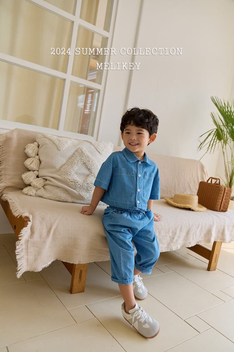 Melikey - Korean Children Fashion - #littlefashionista - Hajji  Denim Pants - 7