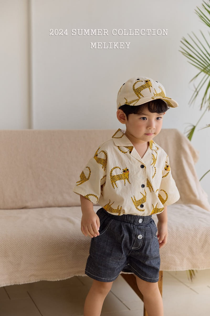 Melikey - Korean Children Fashion - #magicofchildhood - Cheetah Short Sleeve Shirt - 8