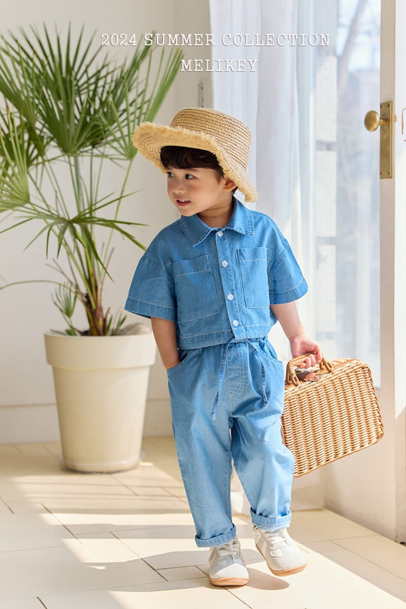 Melikey - Korean Children Fashion - #littlefashionista - Big Pocket String Shirt - 4