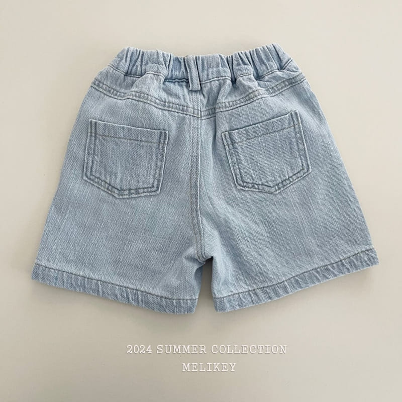 Melikey - Korean Children Fashion - #magicofchildhood - Linen Denim Shorts  - 2